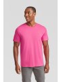 Heren T-shirt Ringspun Premium Fruit of the loom 61-422-0 fuchsia